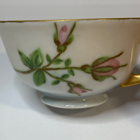 $5 when Bundled with 2 other items. 
Vintage Hand-painted Teacup & Dish, Signed - Picture 2 of 10